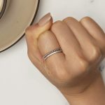 Doppelschichtiger Ring mit platiniertem Zirkon aus S925-Sterlingsilber – Bild 6