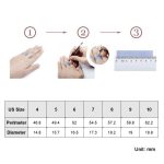 Doppelschichtiger Ring mit platiniertem Zirkon aus S925-Sterlingsilber – Bild 8