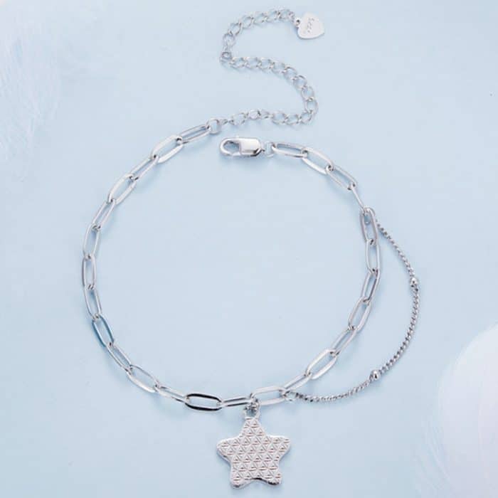 BSB137 Funkelndes Sternarmband aus 925er Sterlingsilber – Bild 5