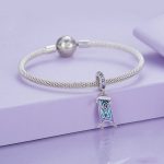 S925 Sterling Silber Blau Lila Zauberteppich DIY Anhänger Armband Zubehör Lose Perlen Schmuck – Bild 2
