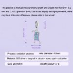 S925 Sterling Silber Blau Lila Zauberteppich DIY Anhänger Armband Zubehör Lose Perlen Schmuck – Bild 7