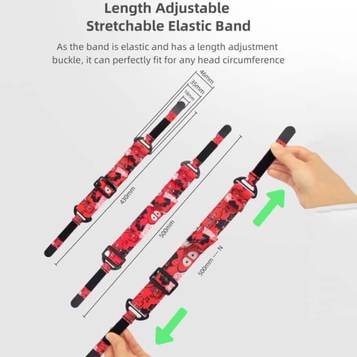 Sunnylife TD487 für DJI Avata / FPV Goggles V2 Farbkopfband mit festem Gummiband, Strap (Red), Strap (Graffiti), Strap (Camouflage) – Bild 5