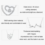 Halskette mit niedlicher Katze aus Sterlingsilber, S925-Zirkon, Schmuck – Bild 4