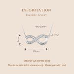 Sterlingsilber vergoldete Mobius-Ring-Moissanit-Halskette – Bild 2