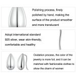 S925 Sterling Silber Wassertropfen-Glare-Ohrringe – Bild 4