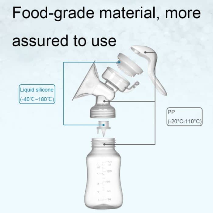 Milchpumpe mit einstellbarer Kraft, 2-in-1-Handmilchpumpe, Mutterschaftsprodukte, 2 in 1 Manual Breast Pump – Bild 4