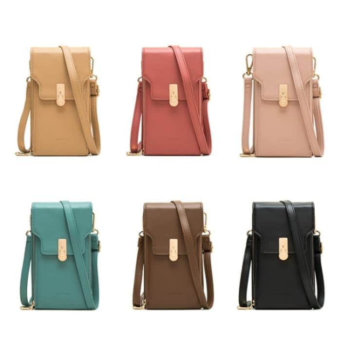 Mini-Umhängetasche mit großem Fassungsvermögen und mehreren Fächern und einer Schultertasche für Mobiltelefone – Bild 2