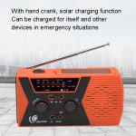 Notfallradio, tragbares, solarbetriebenes Handkurbelradio, AM/FM/NoAA 2000mAh Red, AM/FM/NoAA 2000mAh Green, AM/FM/NoAA 2000mAh Orange – Bild 8