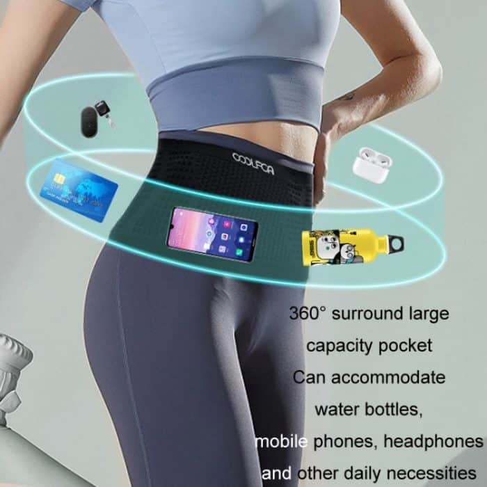 COOLFCA Outdoor Fitness Sport rutschfeste, atmungsaktive Handy-Gürteltasche, 14x30cm, 14x32.5cm, 14x35cm – Bild 7