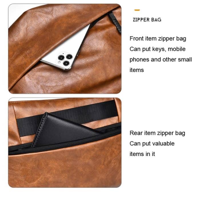 WEIXIER D265 Einzelschulter-Umhängerucksack für Herren, kleiner Rucksack – Bild 7