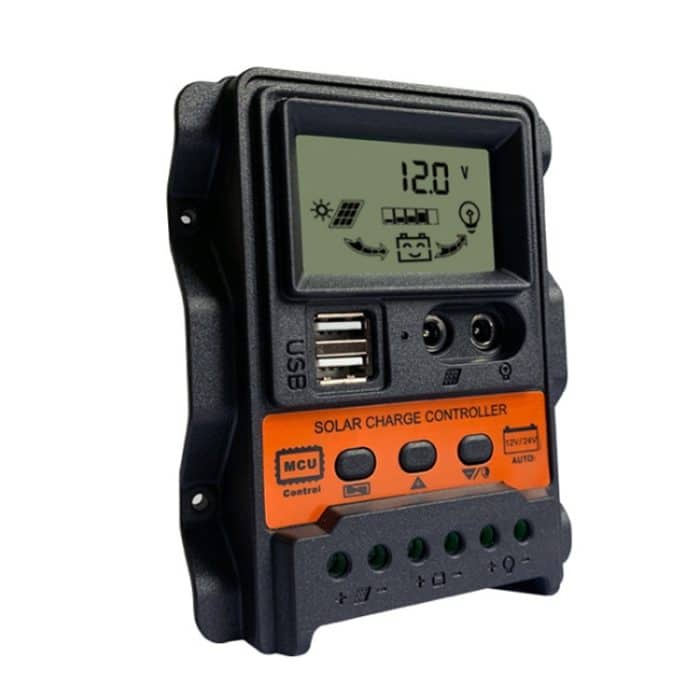 Duale DC-Stromanzeige 12V24V Solarregler LCD PWM Photovoltaik-Stromerzeugungsregler, K1688 10A, K1688 20A, K1688 30A – Bild 3