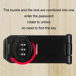 Schraubmontage Schranktür Zahlenschloss Diebstahlsicheres Schubladenschloss, Three Hole 4 inch Black, Three Hole 4 inch Silver, Two Hole 3 inch Black, Two Hole 3 inch Silver – Bild 6