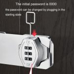 Schraubmontage Schranktür Zahlenschloss Diebstahlsicheres Schubladenschloss, Three Hole 4 inch Black, Three Hole 4 inch Silver, Two Hole 3 inch Black, Two Hole 3 inch Silver – Bild 8