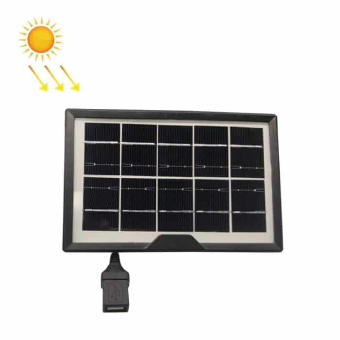 Kleine Tischlampen-Taschenlampe mit USB-Buchsenkopf, 5 V/1,8 W Solarpanel, Solar Panel – Bild 1