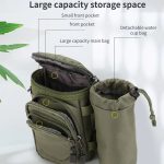 Umhängetasche für Herren, Hüfttasche mit abnehmbarer Bechertasche – Bild 8