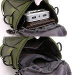 Umhängetasche für Herren, Hüfttasche mit abnehmbarer Bechertasche – Bild 10