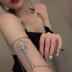 Gotisches Diamant-Skorpion-Armband, Retro-geometrischer Schmuck – Bild 2