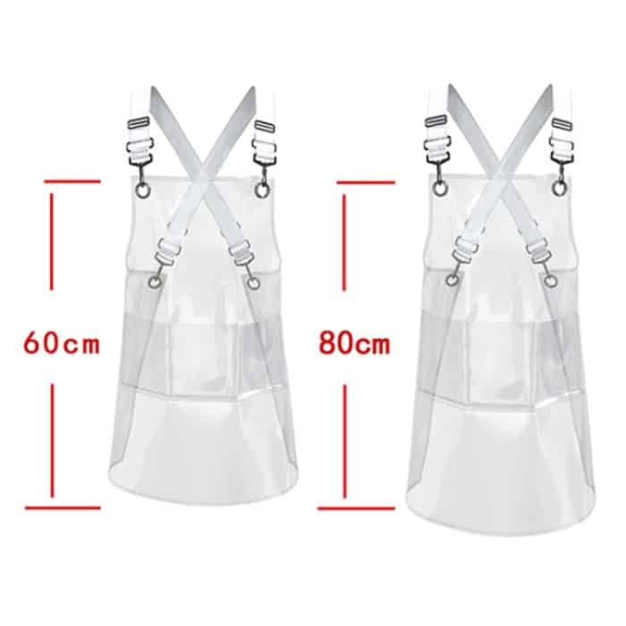 Transparente TPU-Schürze, einfarbig, verstellbare Arbeitsschürze aus Gurtband, 30 Silk Short 60cm, 30 Silk Long 80cm, 50 Silk Short 60cm, 50 Silk Long 80cm – Bild 3