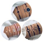 5-in-1 Persönlichkeit Kompass Sechseck Armband Diamant Herz Perlen Anhänger Schmuck – Bild 2