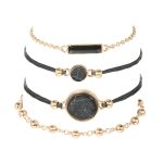 5-in-1 Persönlichkeit Kompass Sechseck Armband Diamant Herz Perlen Anhänger Schmuck – Bild 4