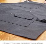 Tischler-Elektriker-Gartenschürze aus schwerem Canvas, Black Gray, Black, Army Green, Khaki, Blue, Camel, Belt Black Gray, Belt Black, Belt Army Green, Belt Khaki, Belt Blue, Belt Camel – Bild 5