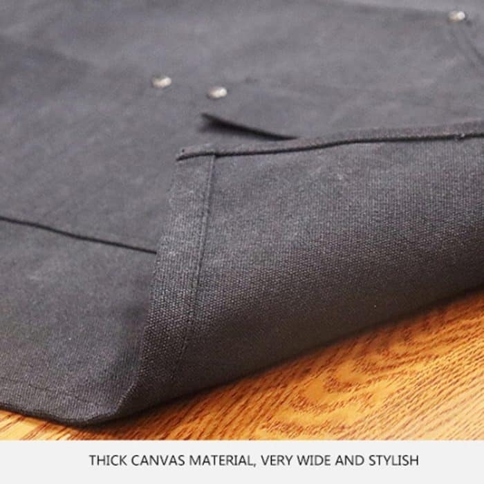 Tischler-Elektriker-Gartenschürze aus schwerem Canvas, Black Gray, Black, Army Green, Khaki, Blue, Camel, Belt Black Gray, Belt Black, Belt Army Green, Belt Khaki, Belt Blue, Belt Camel – Bild 6