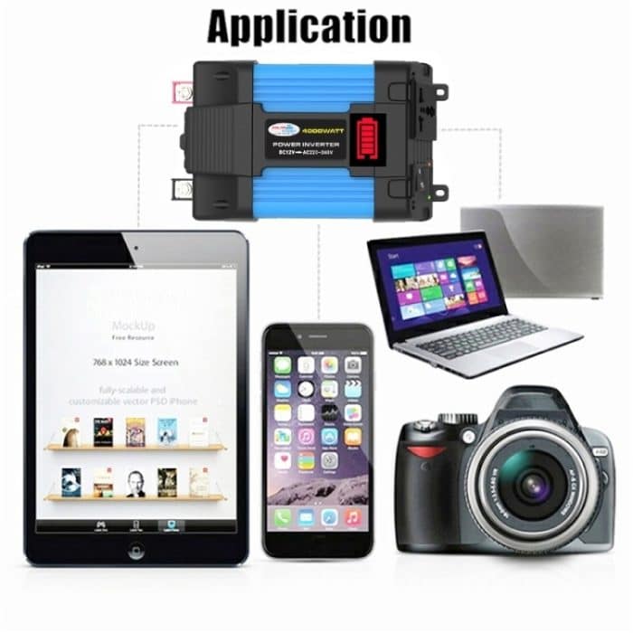 SOLIKE TECH Fahrzeug-Wechselrichter, Sinuswellen-Konverter, Auto-Wechselrichter, 12V-220V 300W, 12V-110V 300W, 12V-220V 500W, 12V-110V 500W – Bild 8