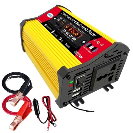SOLIKE TECH 300W Wechselrichter mit Bluetooth MP3/FM Multimedia Player, 12V to 110V, 12V to 220V