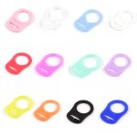 10 stücke Dummy Schnuller Halter Clip Adapter Ring Taste Stil Schnuller Adapter DIY Baby Geschenk Zubehör – Bild 2