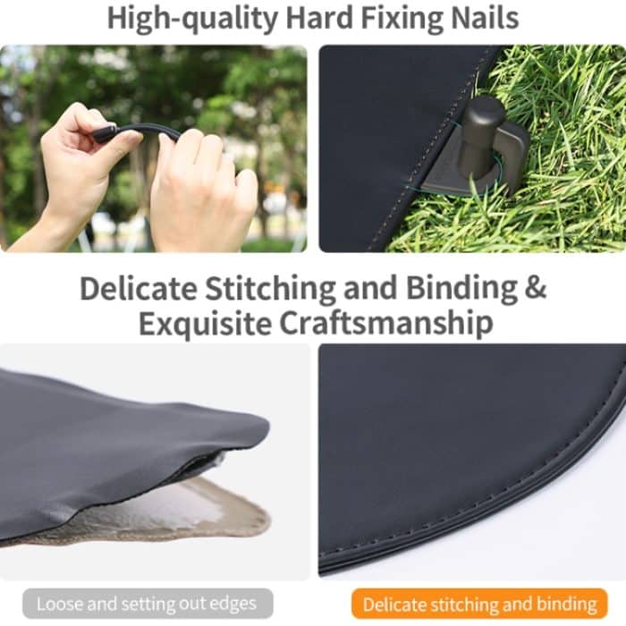 Sunnylife TJP11 80 cm sechseckige doppelseitige Faltung mit Erdspießen Drohnen-Universalschürze – Bild 4