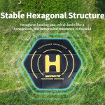 Sunnylife TJP10 110 cm sechseckige doppelseitige Faltschürze mit Erdspießen, Drohnen-Universalschürze – Bild 4