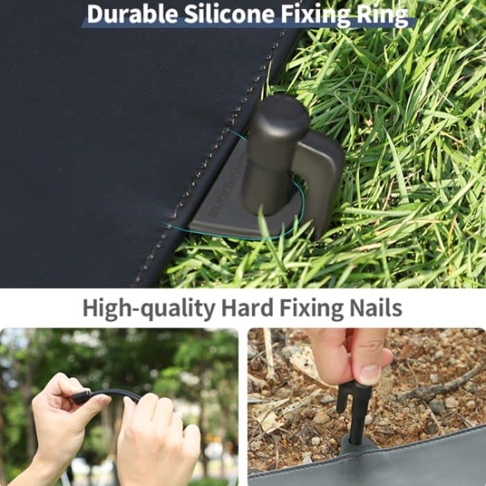 Sunnylife TJP10 110 cm sechseckige doppelseitige Faltschürze mit Erdspießen, Drohnen-Universalschürze – Bild 6