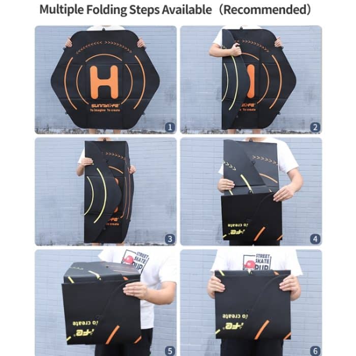 Sunnylife TJP10 110 cm sechseckige doppelseitige Faltschürze mit Erdspießen, Drohnen-Universalschürze – Bild 9