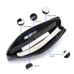 Lange Herren-Geldbörse aus weichem Leder mit Reißverschluss, Mini-Handytasche, Clutch, JC225-2 Black, JC225-2 Coffee, JC225-2 Brown – Bild 5