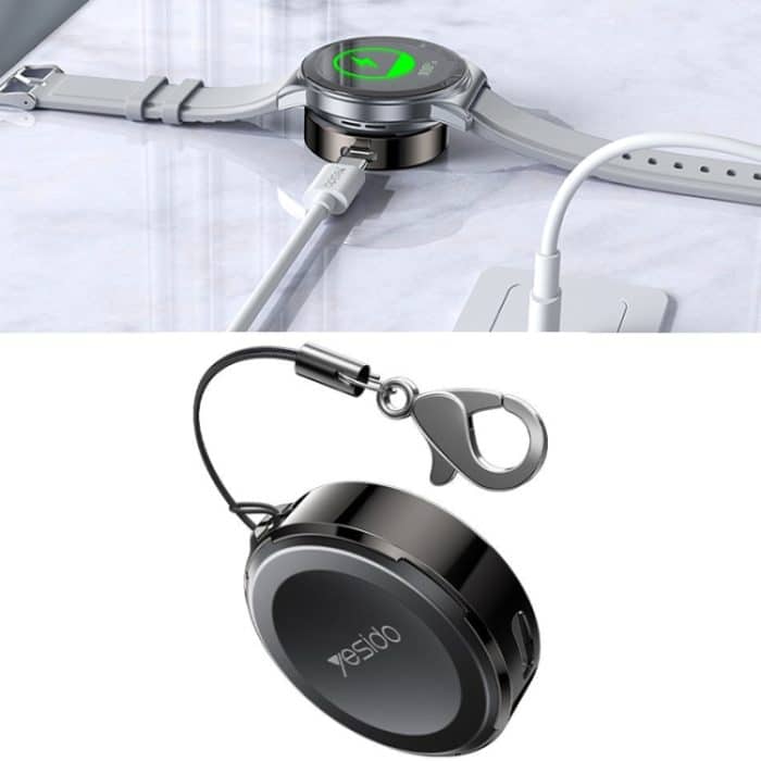 TBD0603818501A.jpg Yesido DS19 Für Samsung Smart Watch Tragbares Ladegerät Dual Input Port Magnetisches kabelloses Ladegerät, DS19 For Samsung Watch – Bild 1