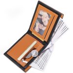 Herren-Geldbörse aus Karbonfaser, horizontaler Business-Geldbörsen-Kartenhalter, k3260 Grey, k3260 Coffee – Bild 2