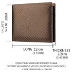 Herren-Geldbörse aus Karbonfaser, horizontaler Business-Geldbörsen-Kartenhalter, k3260 Grey, k3260 Coffee – Bild 3