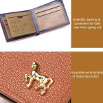 Horizontale Herren-Geldbörse, multifunktionaler Business-Kartenhalter mit dreifacher Faltung, 9555172 Black, 9555172 Brown – Bild 4