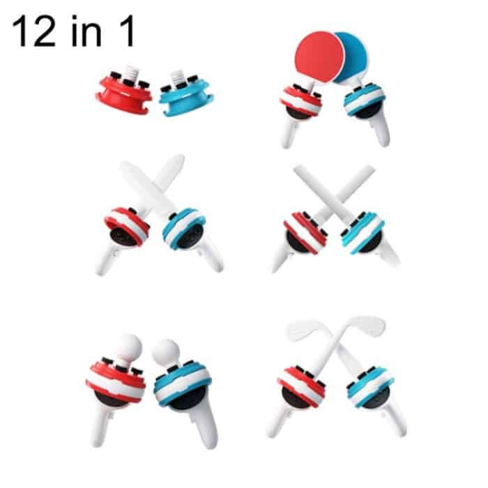 iplay für Oculus Quest 2 Controller-Griff-Set, 12 in 1 – Bild 1