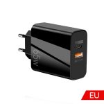 65 W USB-C/Typ-C+USB Dual Port GaN Ladegerät QC3.0 Laptop Universal Ladegerät