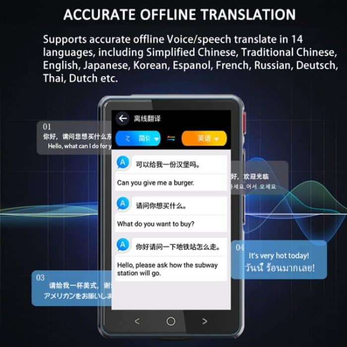 P40 Multi-Country Smart Translator Simultandolmetschen Foto Offline-Übersetzung Aufzeichnung zur Übersetzung – Bild 6