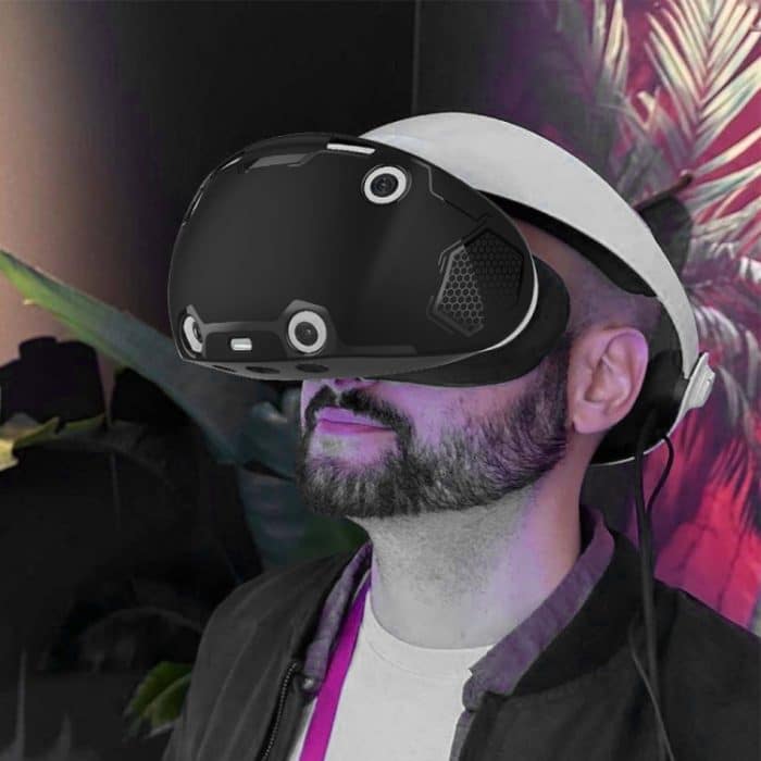 Für PS VR2 All-Inclusive-TPU-Schutzhülle mit Griff-Wippkappe VR-Brillen-Schutzhüllen-Set – Bild 7