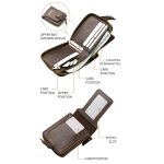 DEABOLAR Herren-Geldbörse mit horizontalem Reißverschluss, Retro-Geldbörse, Kartenhalter, k3283 (Black), k3283 (Light Coffee), k3283 (Dark Brown) – Bild 3