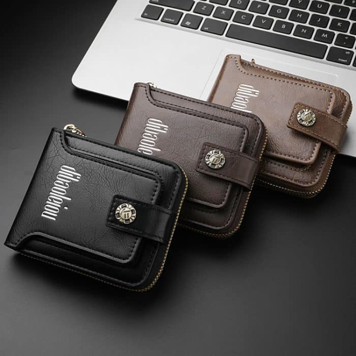 DEABOLAR Herren-Geldbörse mit horizontalem Reißverschluss, Retro-Geldbörse, Kartenhalter, k3283 (Black), k3283 (Light Coffee), k3283 (Dark Brown) – Bild 5