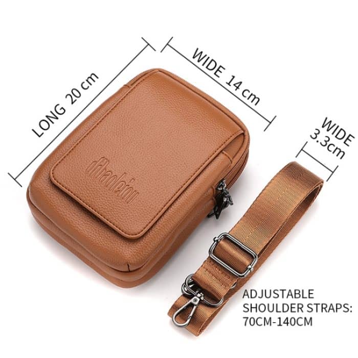 DEABOLAR Herren-Hüfttasche, vertikale Taillengürtel-Hängetasche, Outdoor-Sport, Mini-Handytasche – Bild 3