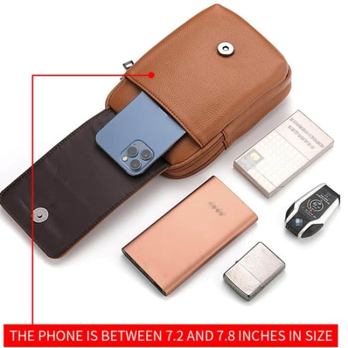 DEABOLAR Herren-Hüfttasche, vertikale Taillengürtel-Hängetasche, Outdoor-Sport, Mini-Handytasche – Bild 4