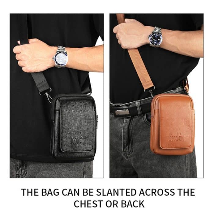 DEABOLAR Herren-Hüfttasche, vertikale Taillengürtel-Hängetasche, Outdoor-Sport, Mini-Handytasche – Bild 8