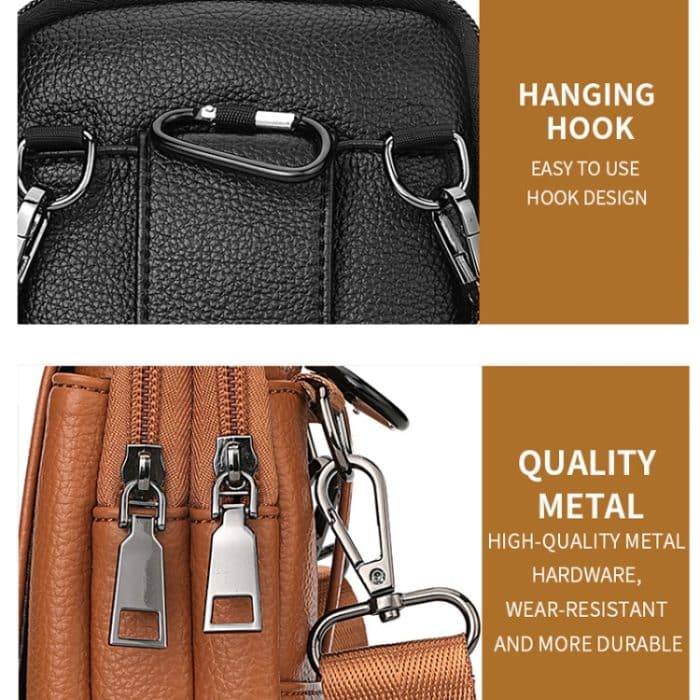 DEABOLAR Herren-Hüfttasche, vertikale Taillengürtel-Hängetasche, Outdoor-Sport, Mini-Handytasche – Bild 9