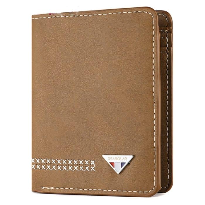 TBD0603840701B.jpg DEABOLAR Herren-Geldbörse, Retro, lässig, kurz, mit mehreren Kartenhaltern, Führerscheinetui – Bild 1