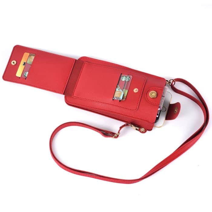 Damen-Handytasche, One-Shoulder-Kurier-Minitasche, bedruckt, langes Kartenetui – Bild 2